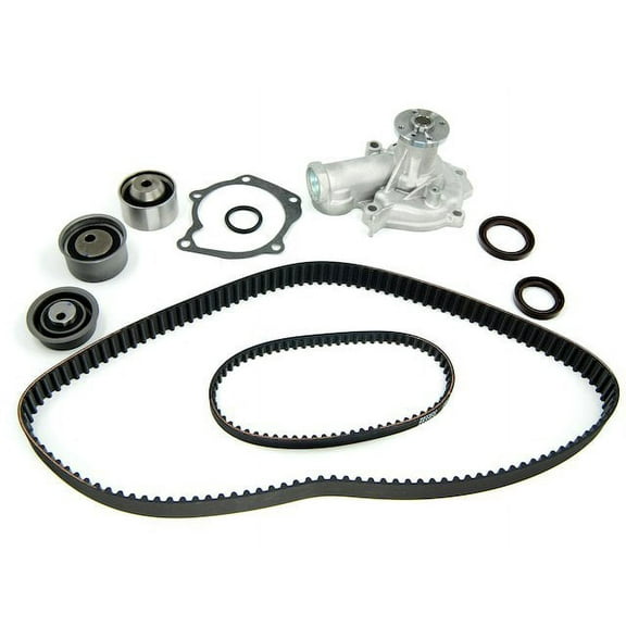 Timing Belt Kit and Water Pump - Compatible with 1999 - 2003 Mitsubishi Galant 2.4L 4 Cylinder 16 Valve SOHC with Engine Code 4G64 2000 2001 2002