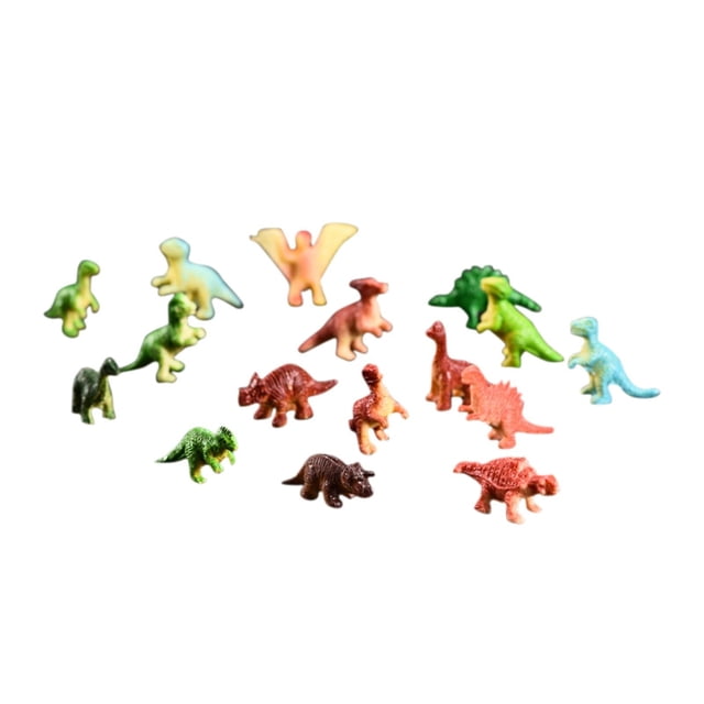 Juguete de dinosaurio brillante HUOGUO realista para niños con 16 piezas
