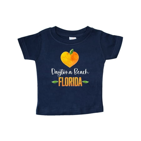 

Inktastic Daytona Beach Florida Orange in Heart Gift Baby Boy or Baby Girl T-Shirt