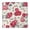 Vintage-inspired Roses In, variant on Fitted Tablecloth with Elastic Edge and Floral Print, 34x34 Inch Water-Resistant Polyester for Indoor or Outdoor Use