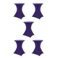 thumbnail image 2 of Wweixi Easy Care Stretch Round Tablecloth Stain-resistant And Versatile purple 5Set, 2 of 6