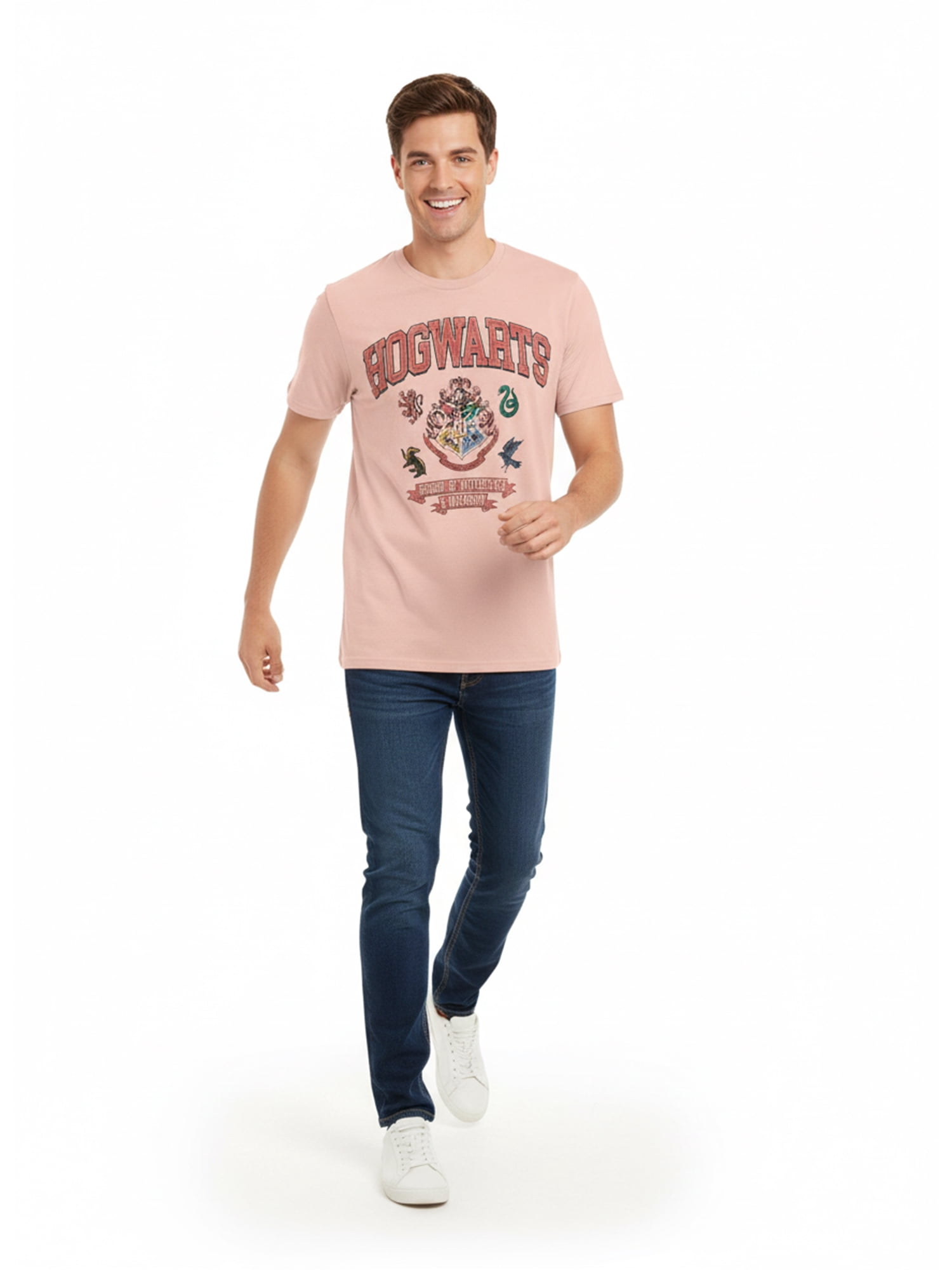 Harry Potter Men's & Big Men's Graphic Tee, Crest Warts, Sizes S–3XL