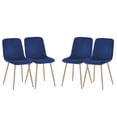 Blue Modern Dining Chair Set of 4 with Innovative Technology Perfect
