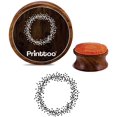 thumbnail image 1 of Printtoo Round Flower Wreath Wooden Rubber Stamp Scrap-booking Craft DIY Stamps-3 Inch, 1 of 2