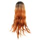thumbnail image 4 of Peluca de cabello humano Unique Bargains 28' Naranja Rizado con gorra, 4 of 7