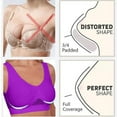 thumbnail image 5 of AherBiu Plus Size Sports Bras for Women Wireless Yoga Bra Tops Mesh Jogging Workout Comfortable Padded Bra Bralette, 5 of 7