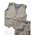 thumbnail image 2 of Geoffrey Beene Boy's Modern Fit 5-Piece Jacket Vest Trousers Shirt Tie Notch Lapel Suit Set - Colors, 2 of 5
