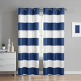 thumbnail image 2 of Urban Shop Rugby Stripe Print Room Darkening Grommeted Curtain Panel, Set of 2, 2 of 4