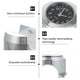 thumbnail image 3 of 2pcs Universal Motorcycle Moderbar Mount Watch Motorcycle Bike Handlebar Reloj, 3 of 5