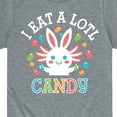 thumbnail image 3 of Instant Message - I Eat Alotl Candy - Toddler And Youth Short Sleeve Graphic T-Shirt, 3 of 6