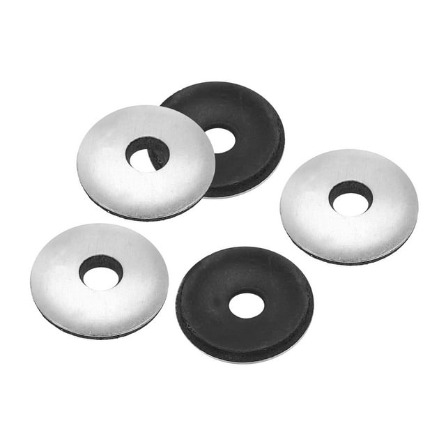 Unique Bargains M5.5x19mm Aluminium EPDM Collé Joint Joint de Rondelles en Caoutchouc Néoprène, 300Pieces