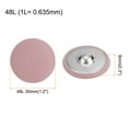 thumbnail image 2 of Uxcell 10pcs 48L Fabric Cloth Covered Button 30mm Metal Shank Round Sewing Buttons for Suits Dress Blouses, Pink, 2 of 5