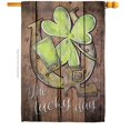 thumbnail image 1 of Ornament Collection H192017-BO St Pats the Lucky Day Springtime Patrick Double-Sided Garden Decorative House Flag, Multi Color, 1 of 1