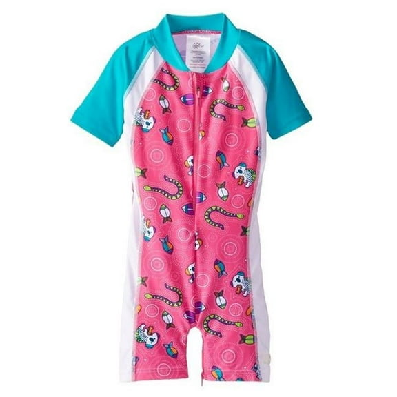 Banz S15SS-CP-0 2015 Coolgardie Printed Swimsuit, Pink - Size 0