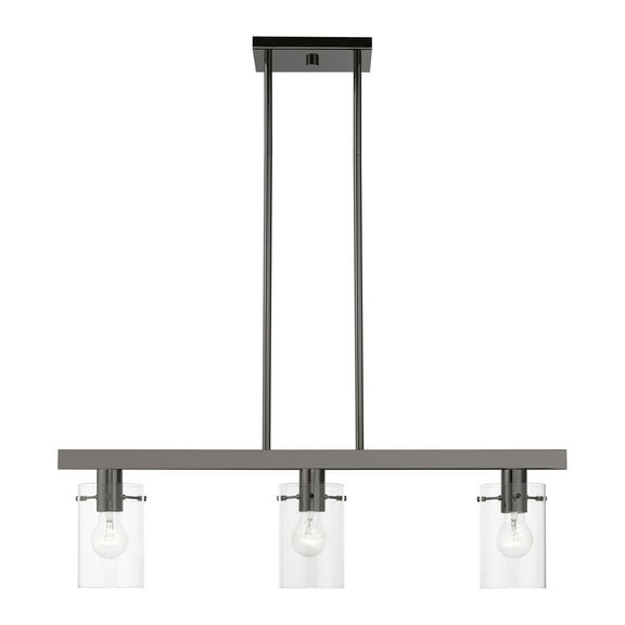 Livex Lighting - Munich - 3 Light Linear Chandelier In Contemporary Style-14.5