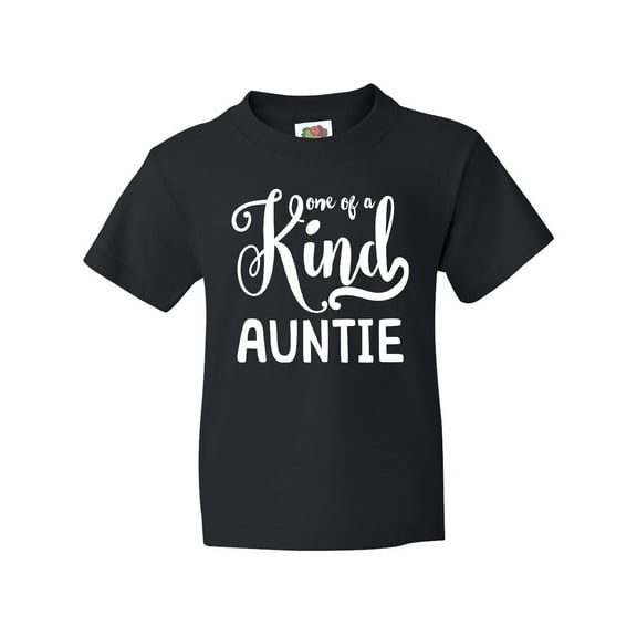 Inktastic Gift for Aunts | One of a Kind Auntie (white) Youth T-Shirt