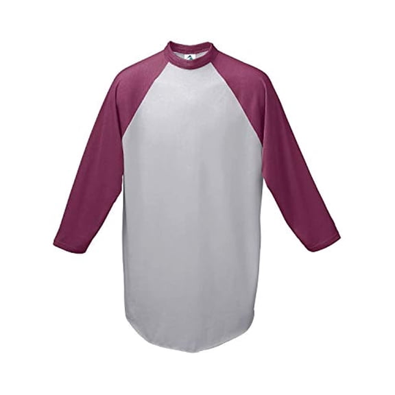 Augusta Baseball Jersey 2.0 4420 Athletic Heather/Maroon M