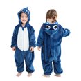 thumbnail image 2 of HAHASHOW Unisex Infant Toddler Animal Flannel Hooded Romper Jumpsuit, Fall Winter Warm Soft One-Piece Onesie, Machine Washable, 0-3T, 2 of 7
