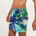 thumbnail image 4 of UVEASISHA Mens Vacation Trunks Big and Tall,Mens Shorts Swim Trunks Hawaiian Bathing Suit Trendy Printed Swimsuits Beach Shorts Big and Tall Pants with Pockets, 4 of 6