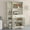 White, variant on Uforic 67"H Pantry Storage Cabinet with Power Outlets, Kitchen Cabinet with Doors & Drawer, White