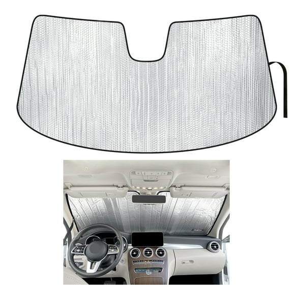 Front Windshield Sunshade for 2015-2021 Mercedes Benz C-Class Sedan
