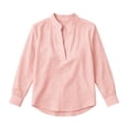 thumbnail image 2 of Bosfbaoi Tops for Women Gingham Plaid Notched Mandarin Collar Bubble Long Sleeve Womens Loose Casual Blouses, 2 of 5