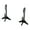 Black, variant on Modern Two Layer Swords Display Stand Organizers for Cultural Exhibits and Event