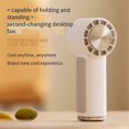 thumbnail image 3 of Portable Handheld Fan Mini Air Conditioner Fan,Ice Cooling Mode with Speed Wind,2000mAh USB Rechargeable White,B, 3 of 5