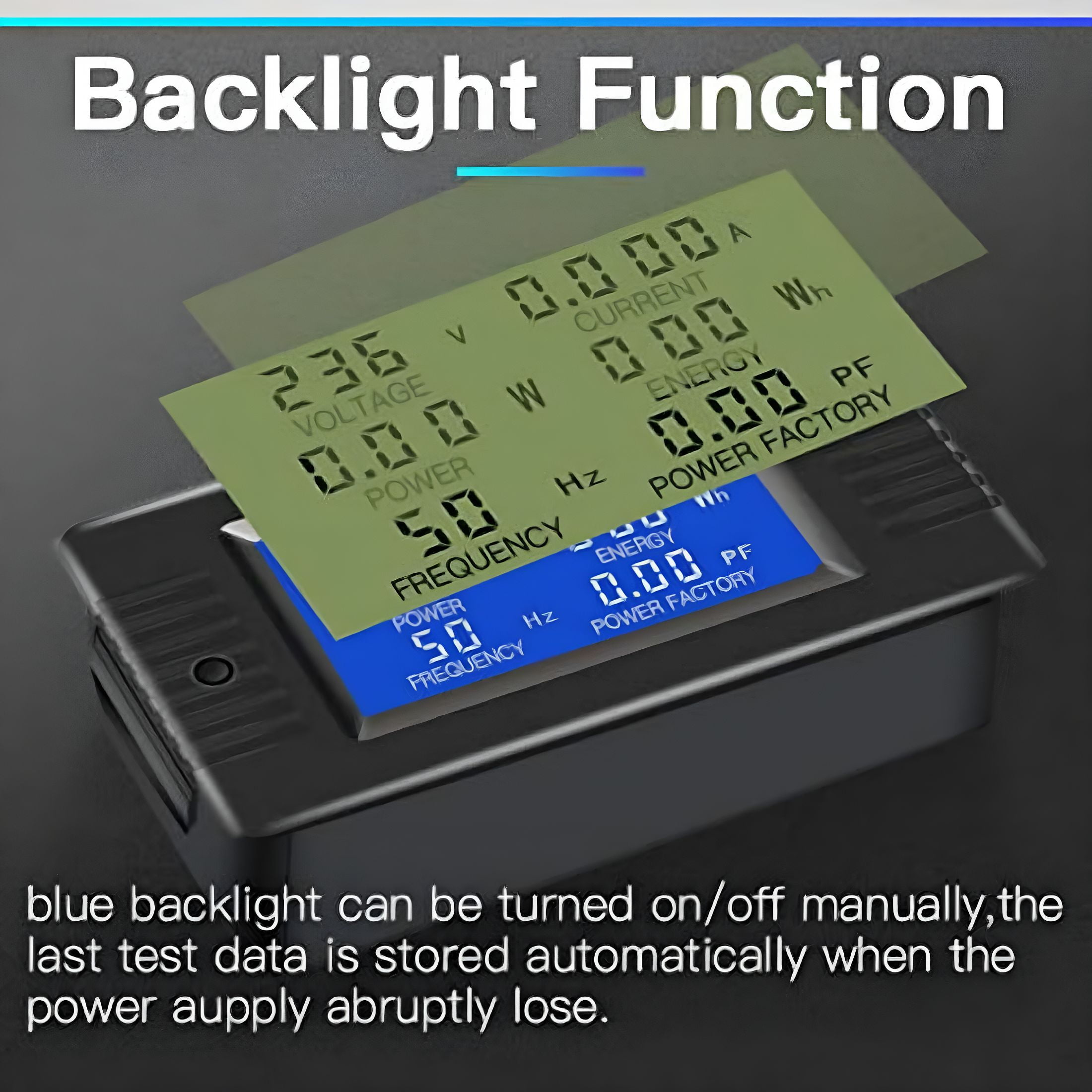 GJX Ac Current Voltage Amperage Power Energy Panel Meter Lcd Digital Display Ammeter Voltmeter Multimeter with Split Core Current Transformer Ct Ac 80-260V 100A Multi-Function Power Monitor
