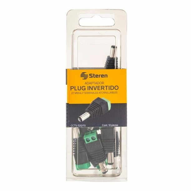 Adaptador Plug Invertido 2.1Mm A 2 Terminales Atornillables