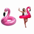 thumbnail image 2 of Jumbo Pink Flamingo Inflatable Swim Ring for Beach & Pool - Rms_Perfect Gift, 2 of 5