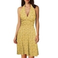 thumbnail image 1 of Women Summer Sleeveless Neck Plus Size Dresses Casual Spring Boho Floral with Casual Dress Pocket Elastic Waist Ruffle Summer Shirt Dresses for Women Mini Dresses, 1 of 5
