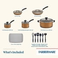thumbnail image 4 of Juego de utensilios de cocina Farberware DiamondMax antiadherente de 15 piezas de cobre, 4 of 9