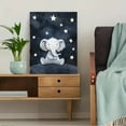 thumbnail image 5 of Cute Elephant under Starry Night Canvas Wall Art， Perfect for Living Room， Bedroom， Nursery， Bathroom， and Office Decor, 5 of 8