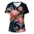 thumbnail image 4 of Cameland Mode Décontractée Printemps Été Manches Courtes Col en V Blouses et Chemises pour Femmes, 4 of 4