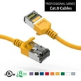 thumbnail image 1 of ACCL 1Ft Cat.8 U/FTP Slim Ethernet Network Cable Yellow 30AWG, 4 Pack, 1 of 1