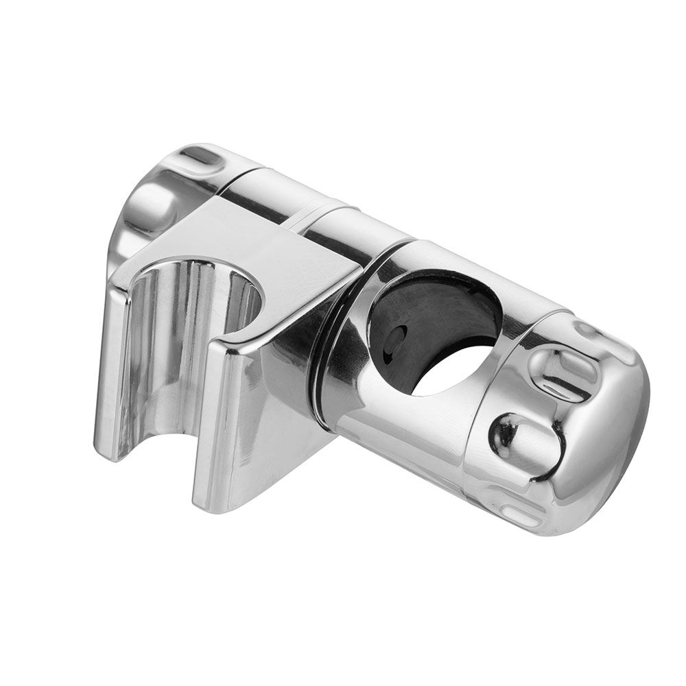 MLfire Adjustable 25mm Chrome Shower Rail Head Slider Holder Kit Riser