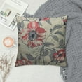 thumbnail image 2 of RUIYC Throw Pillow for Couch Sofa,Floral Chrry Blossom Orintal Ink Painting Branchs of Sakura Asian Hom Pillow, 2 of 5