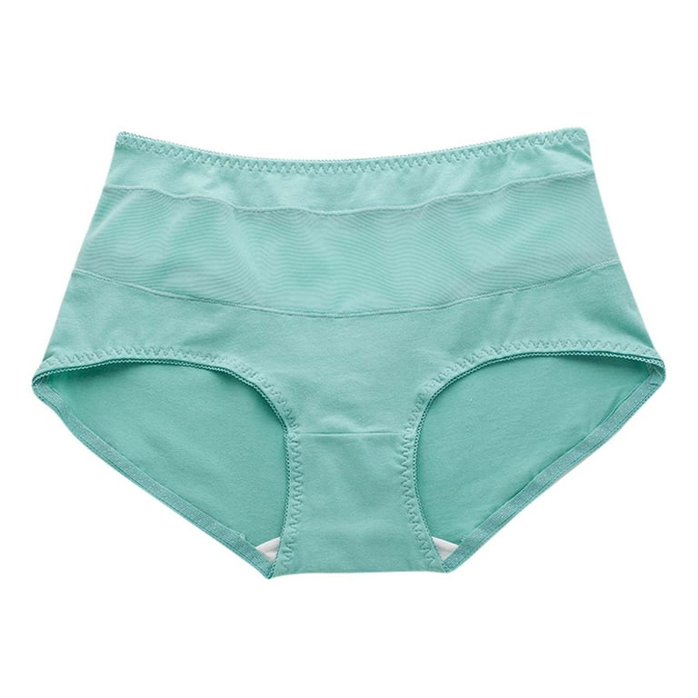 zuwimk Womens Panties ,Womens Underwear Cotton Bikini Panties Lace Soft  Hipster Panty Ladies Stretch Full Briefs Green,XXL 