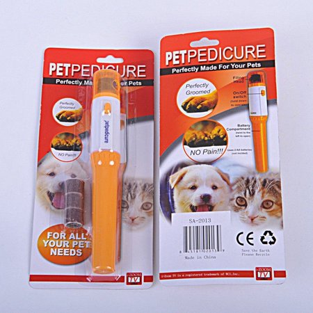 Pet Dog Cat Nail Trimmer Grooming Tool Care Grinder Electric Clipper Kit Bundle