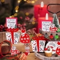 thumbnail image 5 of Christmas Red Tiered Tray Set Snowflake Socks Wooden Sign Hanging Decoration, 5 of 6