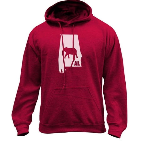 - Original I Elephant Alabama Classic University Pullover Hoodie Sweatshirt