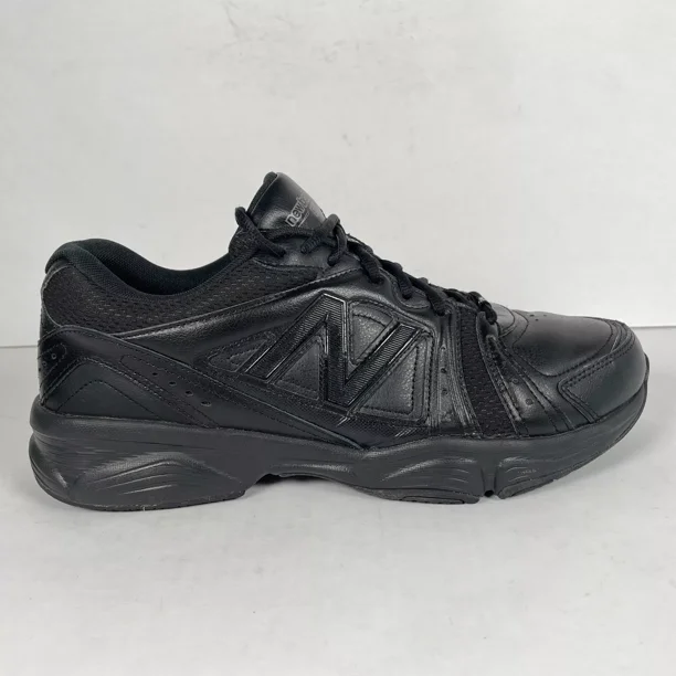 New Balance 519 Sneakers Mens Size 11.5 D Black Leather Athletic Lace Up Shoes