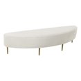 thumbnail image 1 of TOV Furniture Bianca Cream Velvet Queen Size Bench, 1 of 5