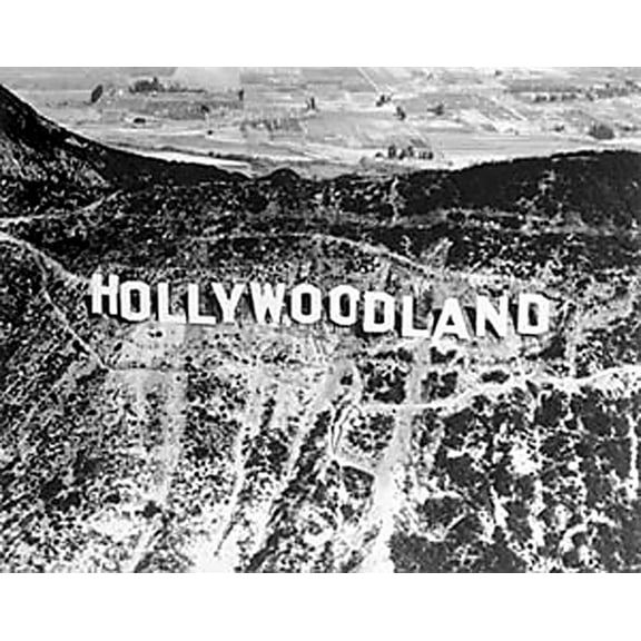 Hollywoodland Sign History (24 x 18)