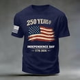 thumbnail image 5 of FUZHIQ Mens 4th Of July Outfits for American Flag Print Cotton Blend 250th Anniversary Shirt Athletic Fit Birthday Patriotic Tops, 5 of 6
