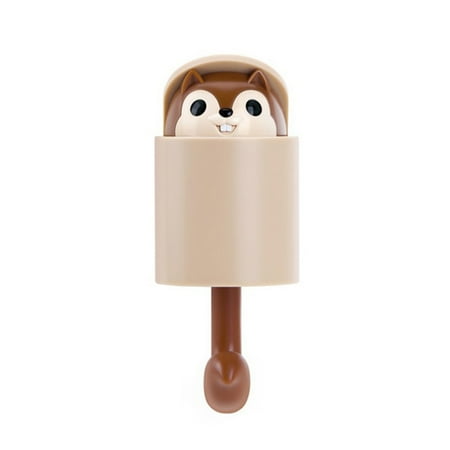 

Nokiwiqis Adhesive Cartoon Squirrel Hook Cute Wall Hooks Kitchen Rack