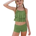 thumbnail image 1 of Niñas Trajes de Baño de Dos Piezas Tamaño 10-12 Verano Weiyi Impresión Traje de Baño de Playa con Estampados Florales Set de Dos Piezas Shorts, 1 of 9