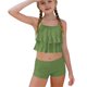thumbnail image 1 of Niñas Trajes de Baño de Dos Piezas Tamaño 10-12 Verano Weiyi Impresión Traje de Baño de Playa con Estampados Florales Set de Dos Piezas Shorts, 1 of 9