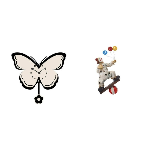 Reloj de mariposa acrílico sin , decorativo para colgar en la pared, para oficina, comedor, habitación de niños, figura de de granja, est